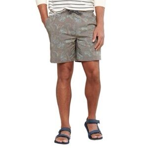 Toad&Co Athletic Shorts Green and Brown Lightweight Design